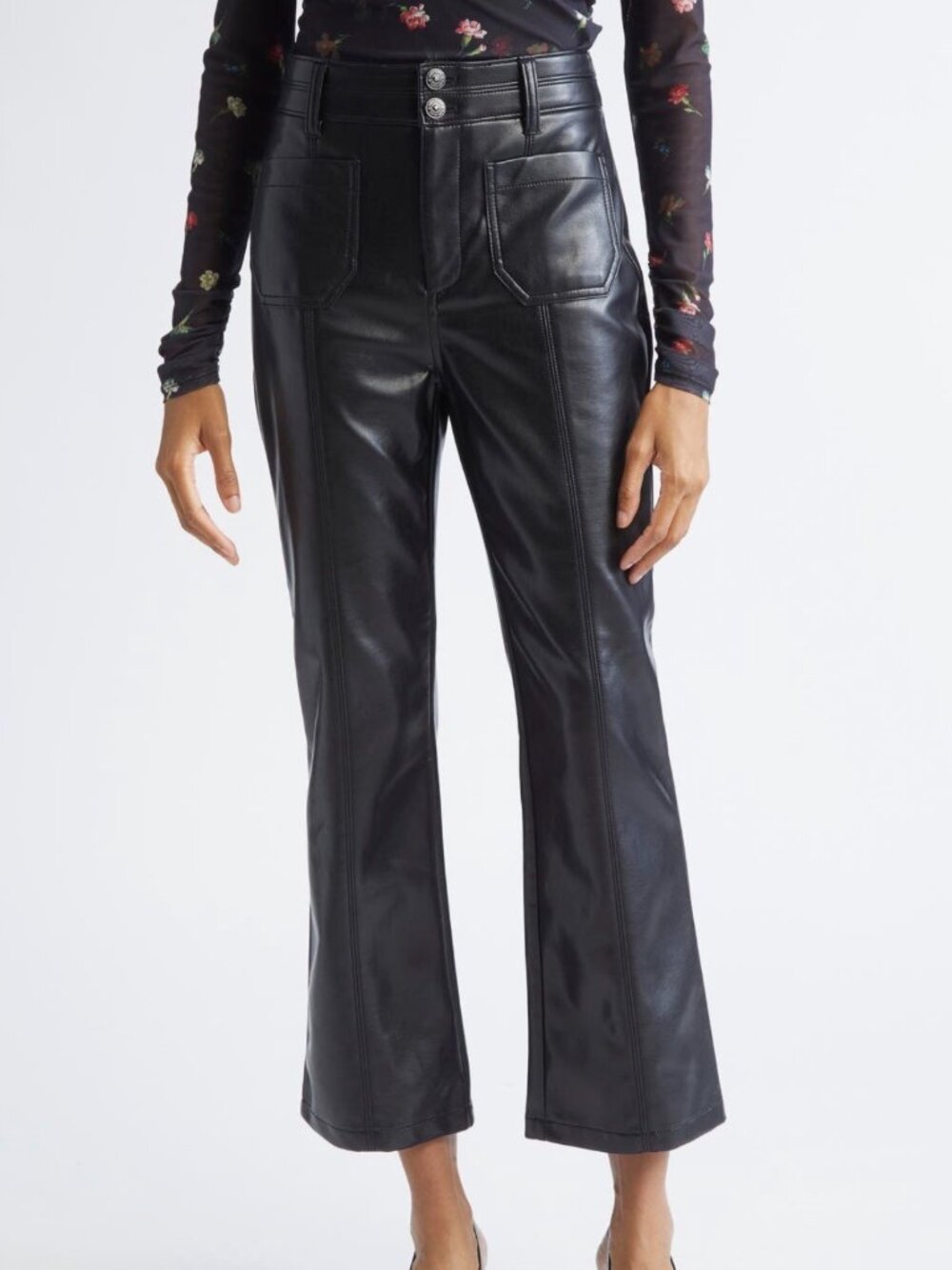 Cinq a Sept Dorothea Faux Leather Pants size 4 NWOT